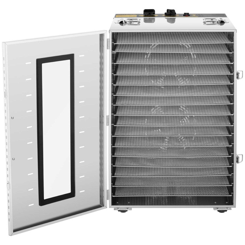 Pramoninis maisto džiovintuvas Žolelės Vaisiai Grybai 16 Tinkleliai 1500W