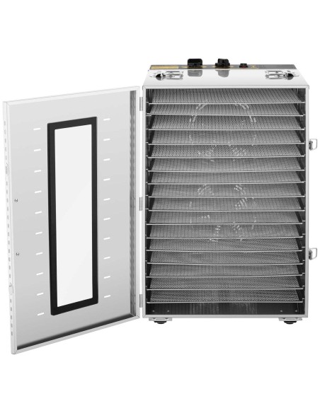 Pramoninis maisto džiovintuvas Žolelės Vaisiai Grybai 16 Tinkleliai 1500W Pramoninis maisto džiovintuvas Žolelės Vaisiai Grybai 16 Tinkleliai 1500W