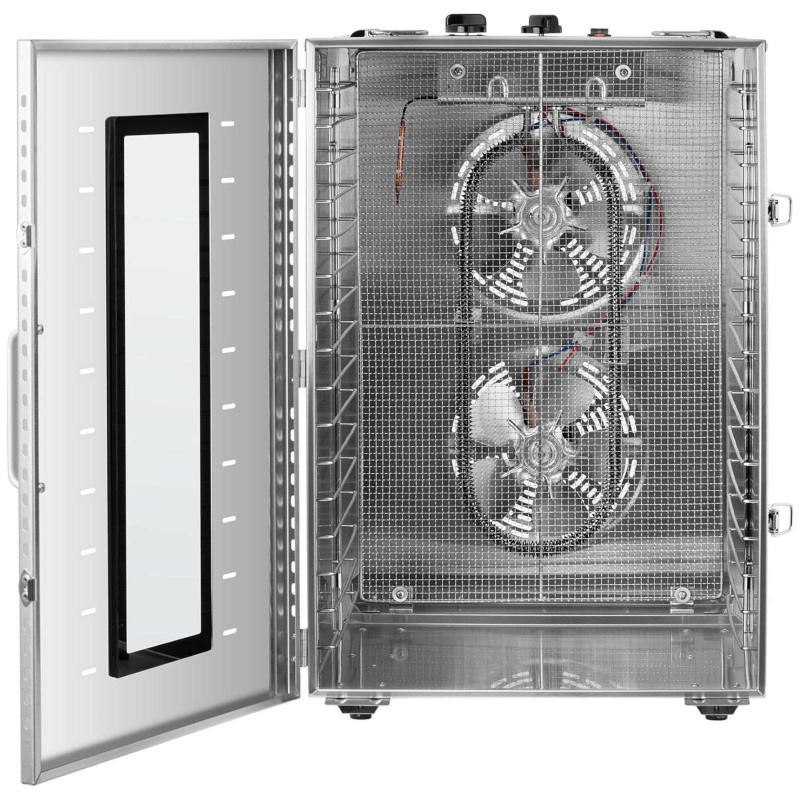 Pramoninis maisto džiovintuvas Žolelės Vaisiai Grybai 16 Tinkleliai 1500W