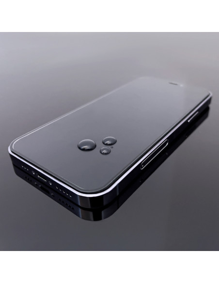 
Grūdintas stiklas iPhone 14 Plus / 13 Pro Max visam ekranui su rėmeliu, juodas, Case Friendly - 2 vnt.
