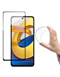 
Grūdinto stiklo lankstus su rėmeliu Xiaomi Redmi Note 11T 5G / Redmi Note 11S 5G / Poco M4 Pro 5G
