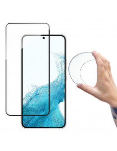 
Grūdinto stiklo plėvelė su rėmeliu, skirta „Samsung Galaxy S22+ Full Cover Flexi Nano“
