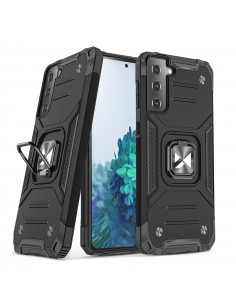 
„Ring Armor“ hibridinis dėklas su magnetiniu laikikliu, skirtas „Samsung Galaxy S22+“ – juodas
