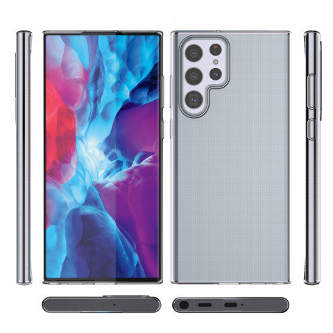 
Itin skaidrus gelio dėklas, skirtas „Samsung Galaxy S22 Ultra Transparent“
