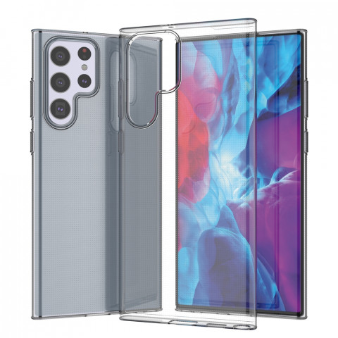 
Itin skaidrus gelio dėklas, skirtas „Samsung Galaxy S22 Ultra Transparent“
