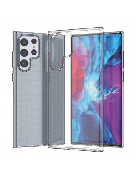 
Itin skaidrus gelio dėklas, skirtas „Samsung Galaxy S22 Ultra Transparent“
