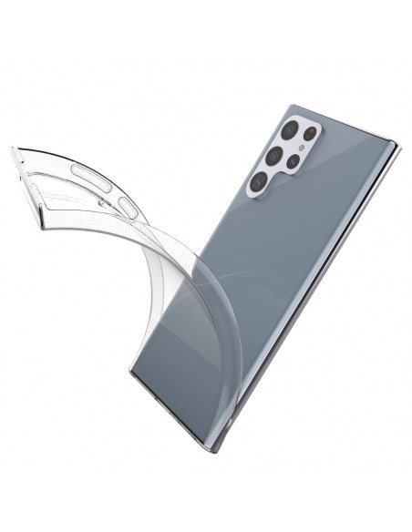 
Itin skaidrus gelio dėklas, skirtas „Samsung Galaxy S22 Ultra Transparent“
