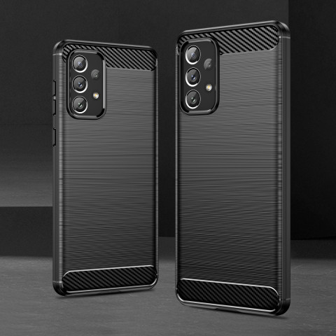 
Lankstus dėklas, skirtas „Samsung Galaxy A73 Carbon“ dėklui - juodas

