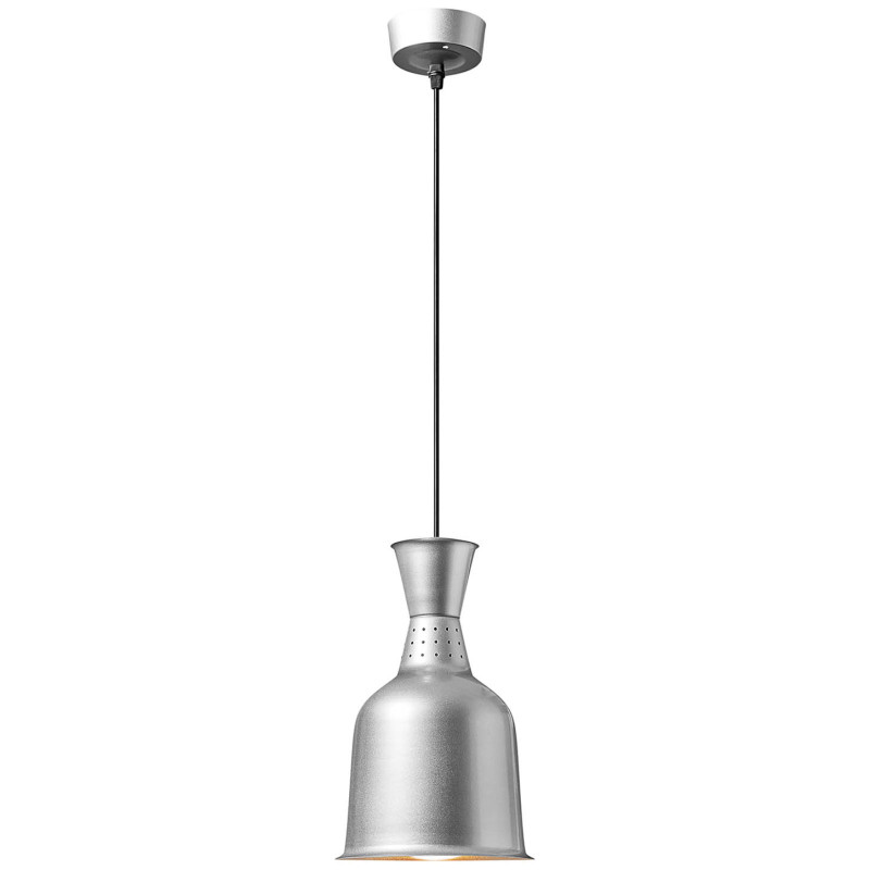 Infraraudonųjų spindulių šildymo lempa indams IR pakabinama sidabro sk. 18,5 cm 250 W