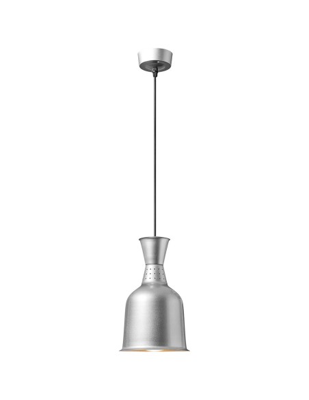 Infraraudonųjų spindulių šildymo lempa indams IR pakabinama sidabro sk. 18,5 cm 250 W Infraraudonųjų spindulių šildymo lempa indams IR pakabinama sidabro sk. 18,5 cm 250 W