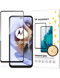 
„Moto G51“ grūdinto stiklo ekrano apsauga su rėmeliu, juoda
