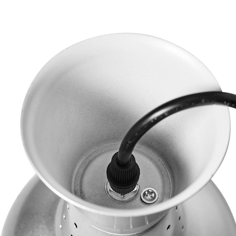 Infraraudonųjų spindulių šildymo lempa indams IR pakabinama sidabro sk. 18,5 cm 250 W