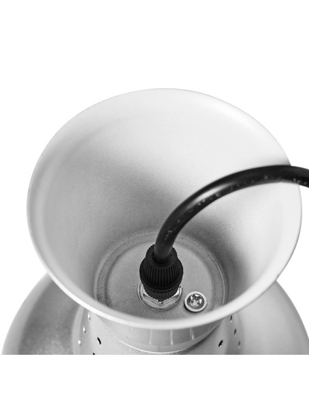Infraraudonųjų spindulių šildymo lempa indams IR pakabinama sidabro sk. 18,5 cm 250 W Infraraudonųjų spindulių šildymo lempa indams IR pakabinama sidabro sk. 18,5 cm 250 W