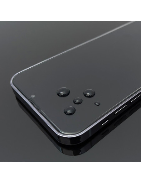 
„Moto G51“ grūdinto stiklo ekrano apsauga su rėmeliu, juoda
