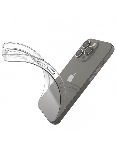 
iPhone 14 Pro Ultra Clear 0.5mm gelio dėklas - skaidrus
