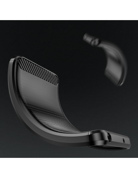 
Lankstus gelinis galinis dangtelis „iPhone 14 Plus“ anglies pluošto dėklui – juodas
