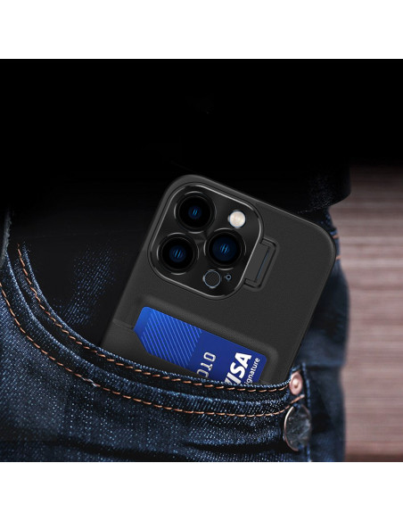 
„Samsung Galaxy S23“ odinis dėklas su stovu – juodas
