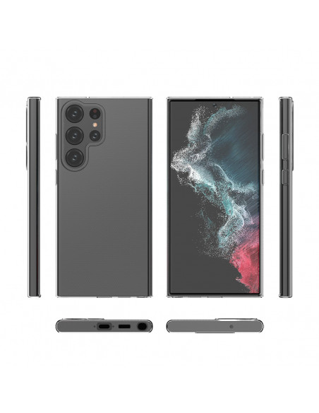 
Plonas 0,5 mm dėklas, skirtas „Samsung Galaxy S23 Ultra“ – skaidrus
