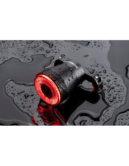 
Q5 galinis dviračio žibintas su išmania stabdymo sistema – juodas
