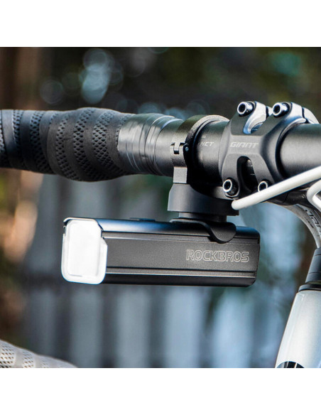 
1000 lm priekinis dviračio žibintas su USB-C - USB-A laidu - juodas
