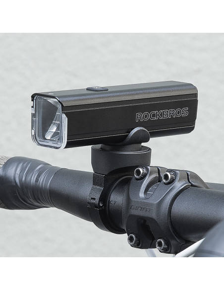 
1000 lm priekinis dviračio žibintas su USB-C - USB-A laidu - juodas
