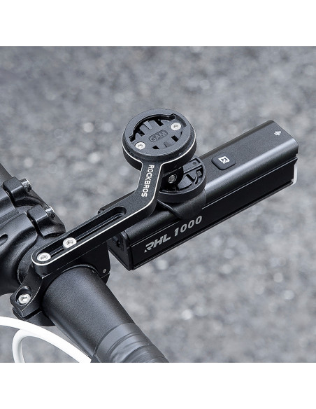 
1000 lm priekinis dviračio žibintas su USB-C - USB-A laidu - juodas
