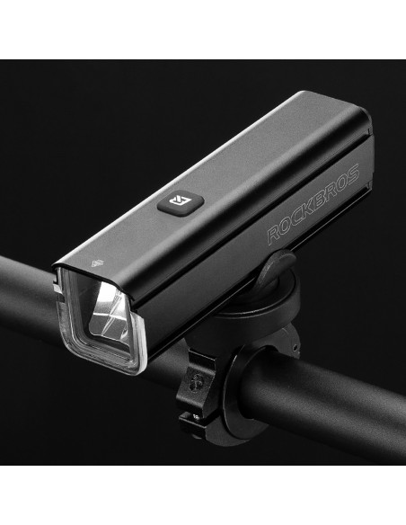 
1000 lm priekinis dviračio žibintas su USB-C - USB-A laidu - juodas
