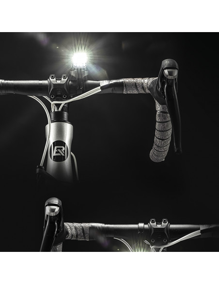 
1000 lm priekinis dviračio žibintas su USB-C - USB-A laidu - juodas
