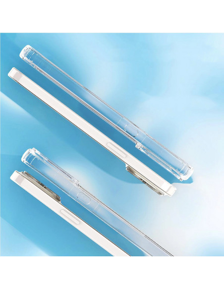 
„iPhone 16“ skaidrus kampinis dėklas „MagSafe“ – permatomas
