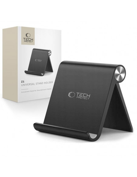 
Universalus išmaniojo telefono ir planšetinio kompiuterio stovas – juodas
