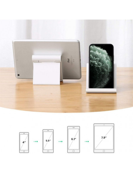 
Universalus išmaniojo telefono ir planšetinio kompiuterio stovas – juodas
