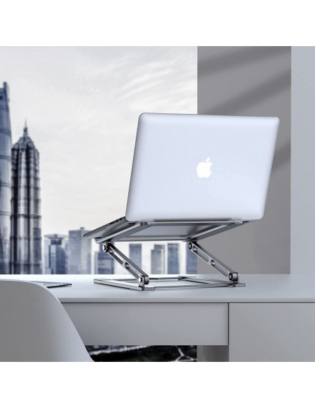 
Universalus sulankstomas stovas nešiojamiesiems kompiuteriams iki 17 colių – pilkas
