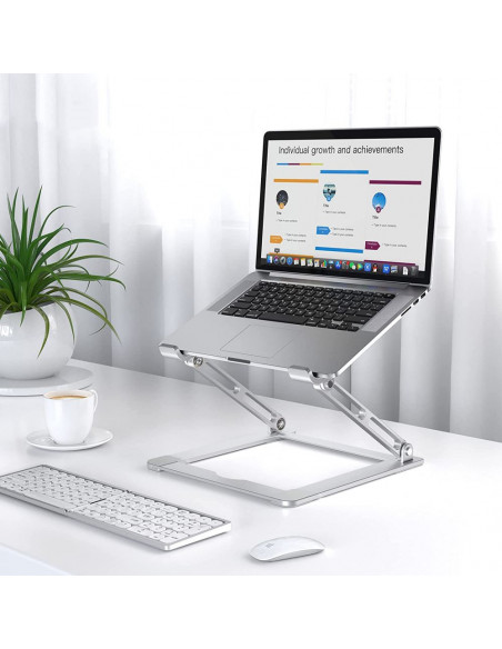 
Universalus sulankstomas stovas nešiojamiesiems kompiuteriams iki 17 colių – pilkas
