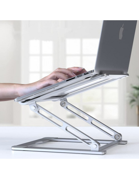 
Universalus sulankstomas stovas nešiojamiesiems kompiuteriams iki 17 colių – pilkas
