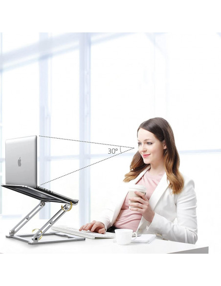 
Universalus sulankstomas stovas nešiojamiesiems kompiuteriams iki 17 colių – pilkas
