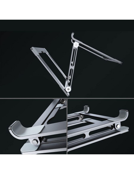 
Universalus sulankstomas stovas nešiojamiesiems kompiuteriams iki 17 colių – pilkas
