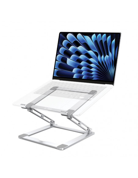 
Universalus sulankstomas stovas nešiojamiesiems kompiuteriams iki 17 colių - sidabrinis
