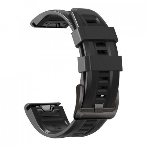 
„Garmin Fenix 5 / 6 / 6 Pro / 7 IconBand“ dirželis – juodas
