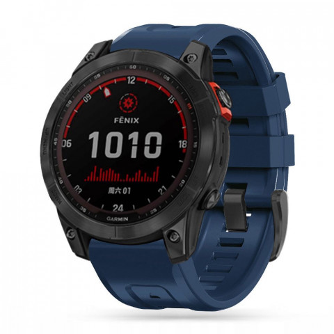 
„Garmin Fenix 3 / 5X / 3HR / 5X Plus / 6X / 6X Pro / 7X IconBand“ dirželis – tamsiai mėlynas
