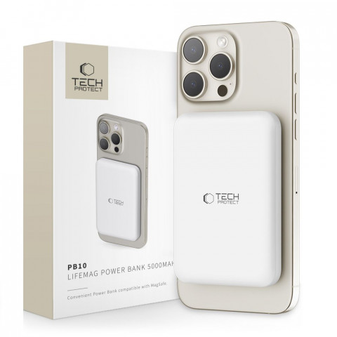 
5000 mAh nešiojama baterija su „MagSafe USB-C“ 15 W ir USB-C laidu – balta
