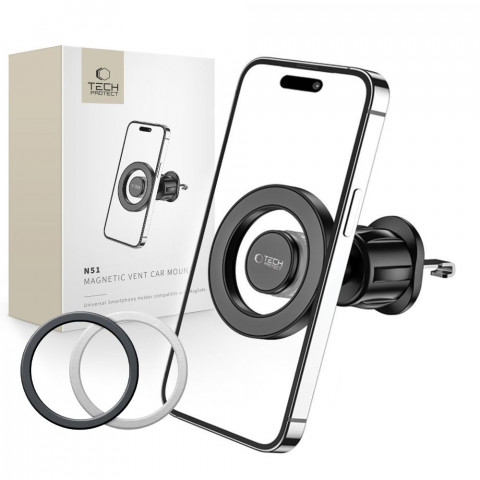 
„MagSafe N51“ automobilio telefono laikiklis oro išleidimo angai – juodas
