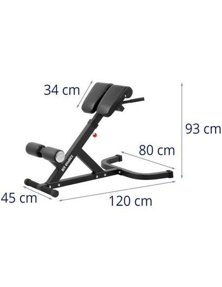 Romėniškas treniruočių suoliukas, skirtas pilvo, nugaros ir sėdmenų pratimams iki 100 kg