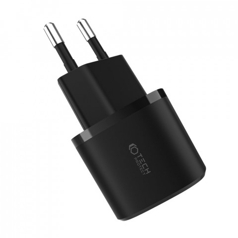 
C20W mini USB-C PD 20W / USB-A QC 3.0 sieninis įkroviklis – baltas
