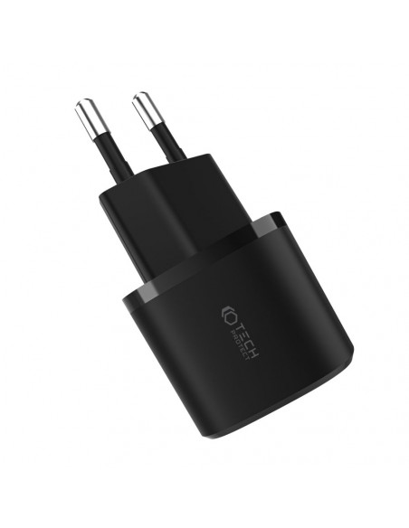 
C20W mini USB-C PD 20W / USB-A QC 3.0 sieninis įkroviklis – baltas
