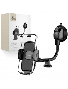 
Automobilinis telefono laikiklis su ilgu laikikliu, juodas
