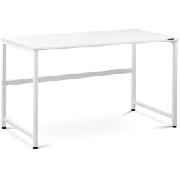 Pramoninis kompiuterio stalas ant metalinio rėmo 120 x 60 cm baltas