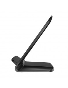 
15 W indukcinis išmaniojo telefono įkroviklis stovo formos - juodas
