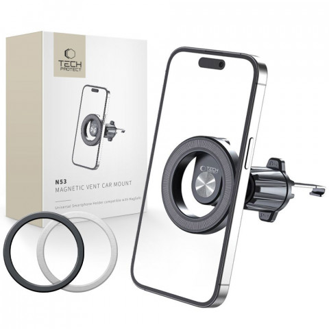 
„MagSafe N53“ automobilio telefono laikiklis oro išleidimo angai – juodas
