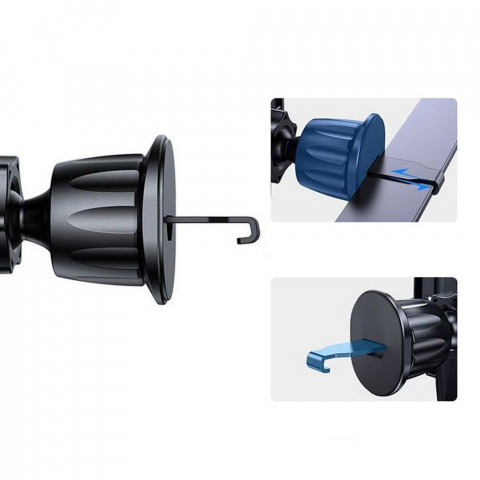 
„MagSafe N53“ automobilio telefono laikiklis oro išleidimo angai – juodas
