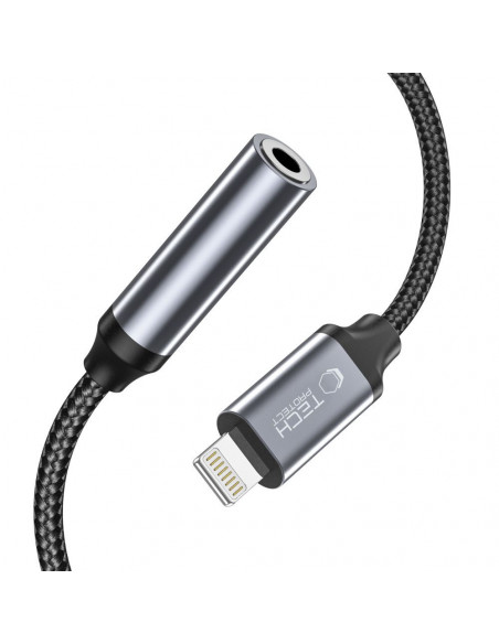 
„iPhone“ „Lightning“ į 3,5 mm mini lizdą adapteris – juodas
